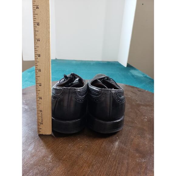 Allen Edmonds Sanford Shoes Sz 10.5 D Mens Black Brogue Cap Toe Derby Dress main image 7